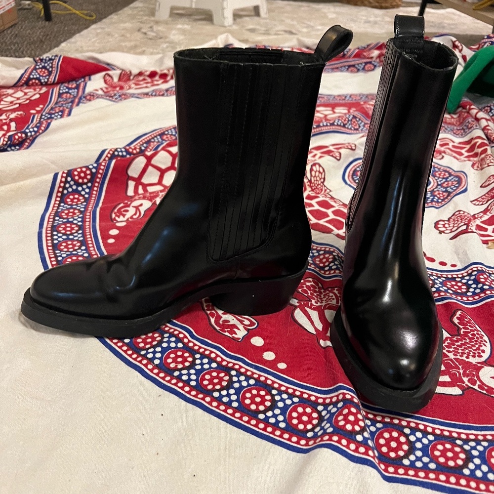 Camper Women Bonnie Western Boot Black